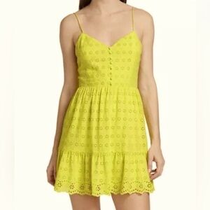 Alice + Olivia Lemon Fae Mini Dress 6 NWT